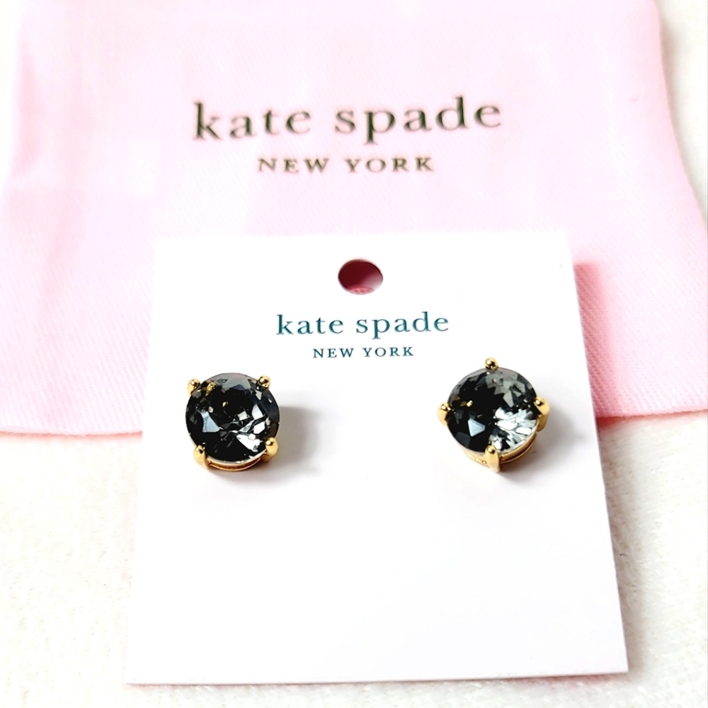 Kate Spade Rise and Shine Black Diamond Studs